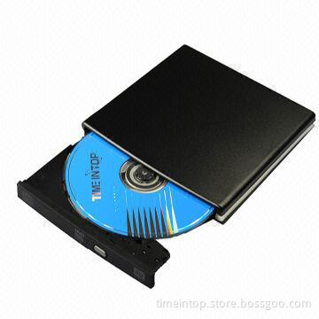 New Aluminum Alloy Super Slim External DVD RW Drive with 8x Double-layer Burning Function